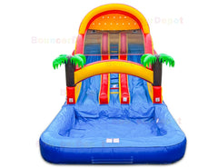 15 Ft Dual Water Slide by Bouncer Depot