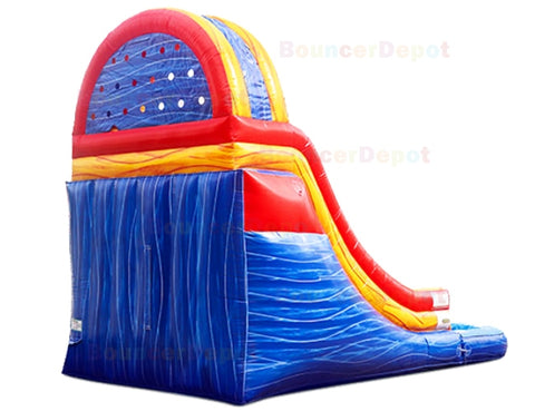 16 Feet Marble Blue Water Slide by Bouncer Depot