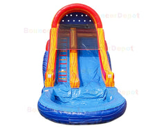 16 Feet Marble Blue Water Slide by Bouncer Depot