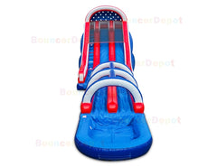 21'H Commercial Water Slide With Slip by Bouncer Depot