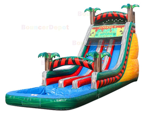 21'H Toxic Tropical Slide by Bouncer Depot