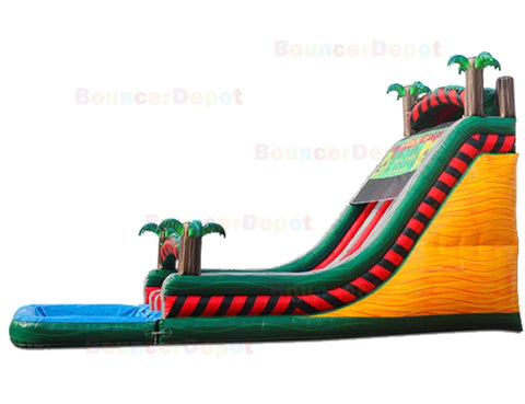 21'H Toxic Tropical Slide by Bouncer Depot