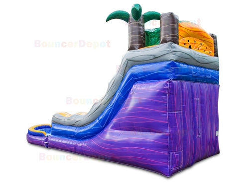 14'H Lava Tropical Slide by Bouncer Depot