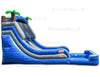 Image of 18'H Double Lane Marble Gray Water Slide by Bouncer Depot
