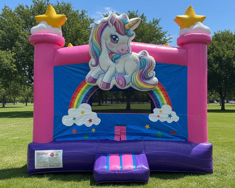 Unicorn Bounce House | Commercial Inflatable Bounce House 15x15 MN1169