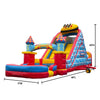 Image of 46'Lx20'H 2-Lane Carnival Slide Piece With Removable Pool