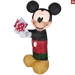 3.5' Gemmy Airblown Inflatable Disney's Valentine's Day Mickey Mouse w/ Gift