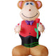 6' Air Blown Inflatable Valentine's Day Monkey Holding Rose