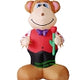 6' Air Blown Inflatable Valentine's Day Monkey Holding Rose