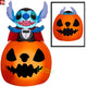 5' Gemmy Airblown Animated Rising Vampire Stitch in Pumpkin
