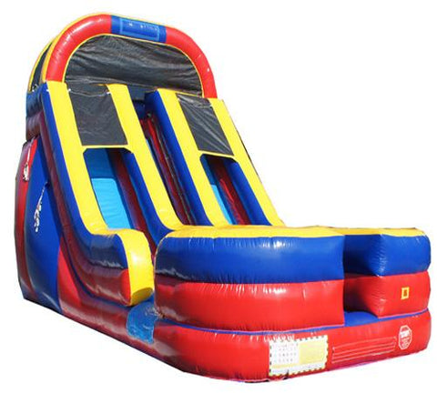 18'H Dual Lane Wet n Dry Slide