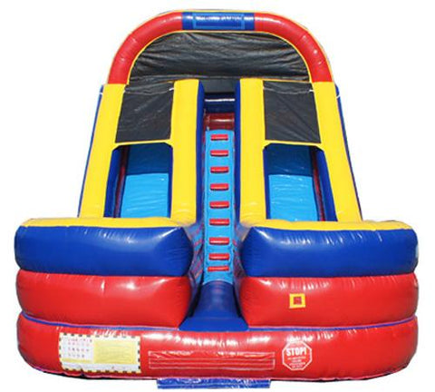 18'H Dual Lane Wet n Dry Slide