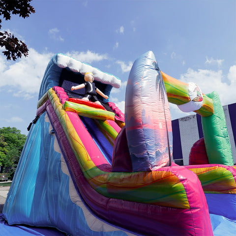 20'H Surf Slide with Removable Pool
