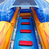 Image of 13'H Dual Lane Rainbow Water Slide with Deep Pool