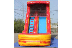 18'H Volcano Slide Wet N Dry by MoonWalk USA
