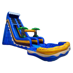 18'H Blue Slide Wet N Dry by MoonWalk USA