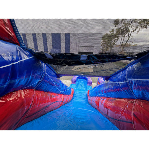 15'H Dual Lane Purple Slide Wet n Dry