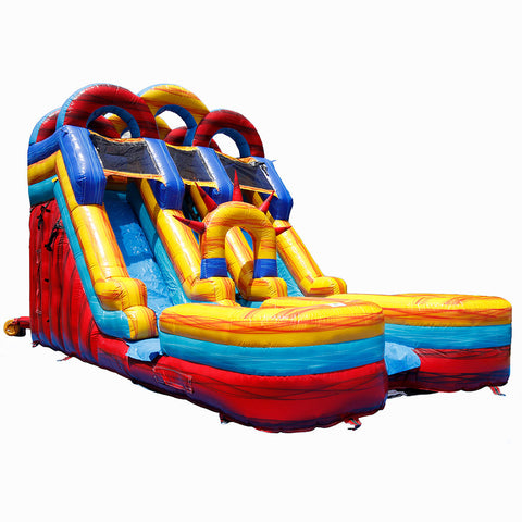15'H Dual Lane Sunrise Slide Wet n Dry
