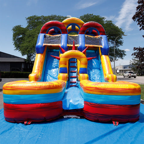 15'H Dual Lane Sunrise Slide Wet n Dry