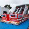 Image of 15'H Dual Lane Fire Truck Water Slide