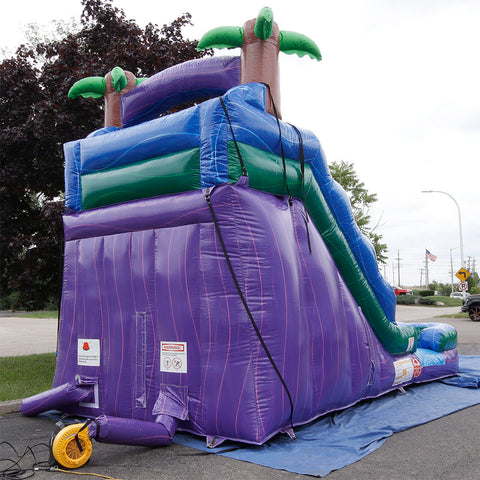 15'H Purple Slide with Deep Pool