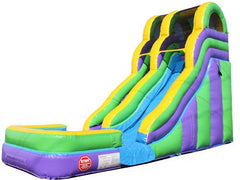 18'H Double Dip Slide Wet n Dry (Green)