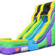 18'H Double Dip Slide Wet n Dry (Green) by MoonWalk USA