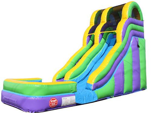 18'H Double Dip Slide Wet n Dry (Green)