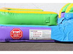 18'H Double Dip Slide Wet n Dry (Green) by MoonWalk USA