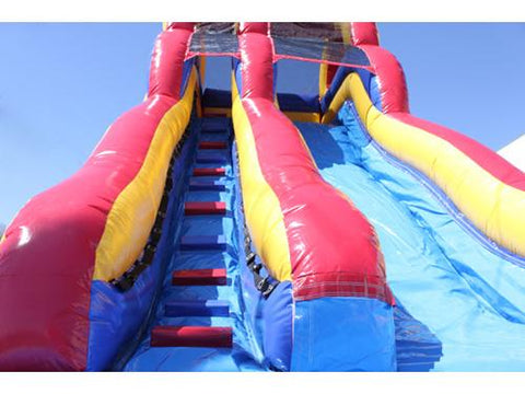 18'H Double Dip Slide Wet n Dry (Red)