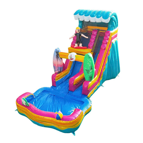 18'H Surf Slide with Removable Pool