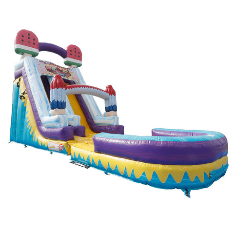 19'H Ice Cream Slide Wet n Dry with Removable Art Panel