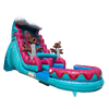 Image of 19'H Pink and Blue Wave Slide Wet n Dry