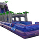22'H 2-Lane Purple Screamer Slide w/ Slip n Splash