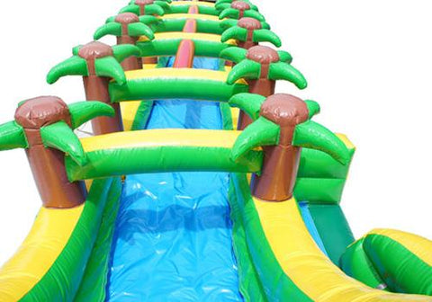 18'H Palm Tree Screamer Slide w/ Slip n Splash