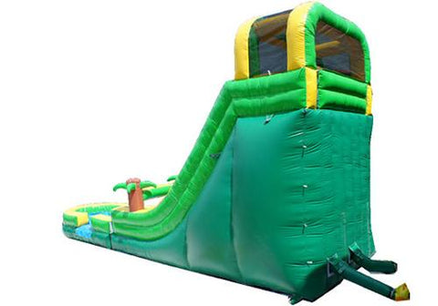 22'H Palm Tree Screamer Slide w/ Slip n Splash