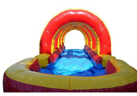 20'H Rainbow Screamer Slide w/ Slip n Splash