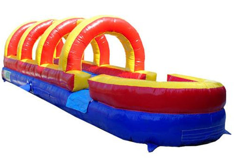 20'H Rainbow Screamer Slide w/ Slip n Splash