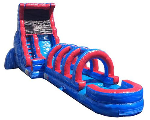 18'H Tsunami Screamer Slide w/ Slip n Splash