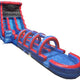 19'H 2-Lane Tsunami Screamer Slide W/ Slip N Splash by MoonWalk USA