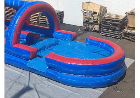 Dual Lane Tsunami Slip n Splash w/ Pool