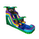 WS-249S Tropical Green Water Slide 18Ft H