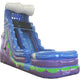 21'H Purple Slide With Pool by Eagle Bounce