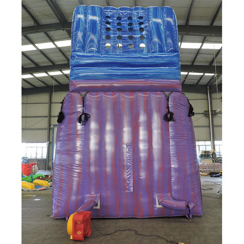 21'H Purple Slide With Pool