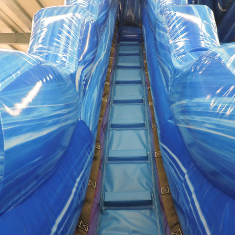 21'H Purple Slide With Pool