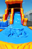 Image of 18 Foot Double Drop Marble Fire Water Slide - WS4120-1M