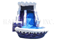 18 ft Purple Tantrum Double Drop Water Slide