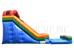 18'H Water Slide Marble by Happy Jump