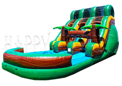 The Green Malibu Water Slide - WS4185-G
