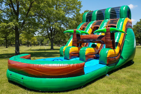 The Green Malibu Water Slide - WS4185-G